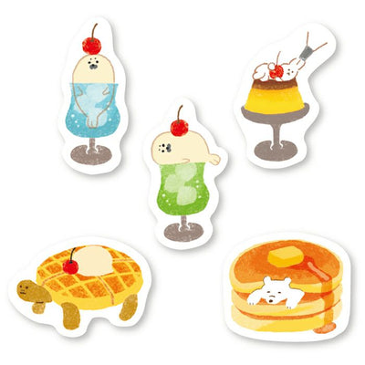 Furukawashiko Animal Confectionery Studio Sticker Flakes - Japanese Cafe QSA148
