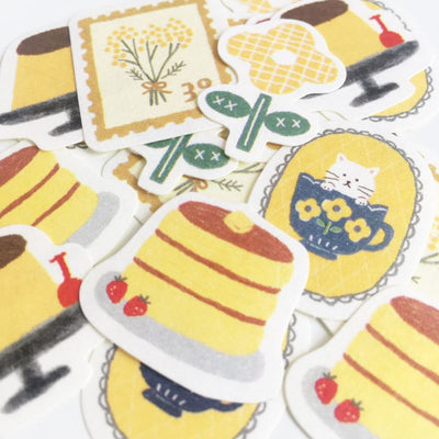 Furukawashiko Watashi-biyori Sticker Flakes - Yellow QSA153
