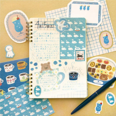 Furukawashiko Watashi-biyori Sticker Flakes - Blue