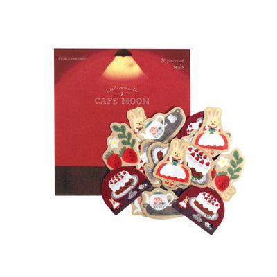 Furukawashiko Cafe Moon Sticker Flakes - Cake QSA156