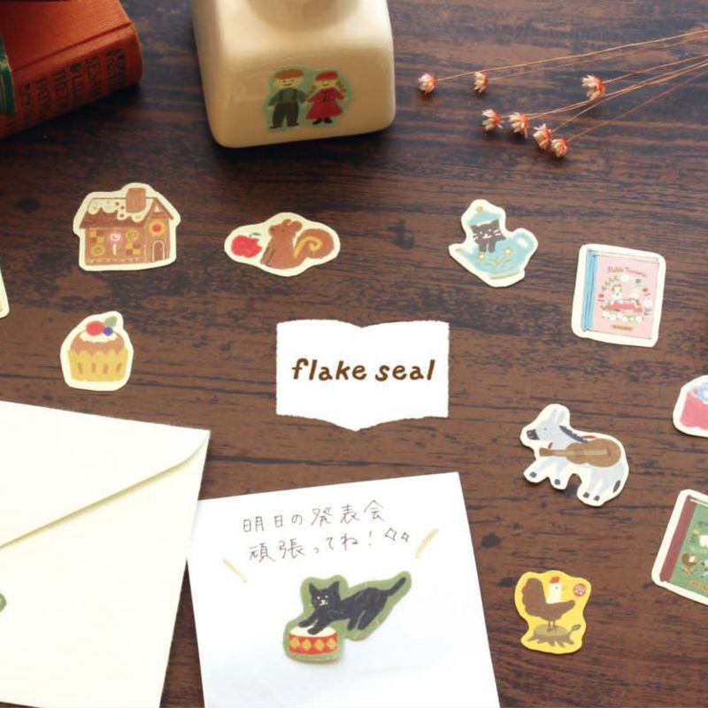 Furukawashiko Paper Hill Bookstore Sticker Flakes - Band