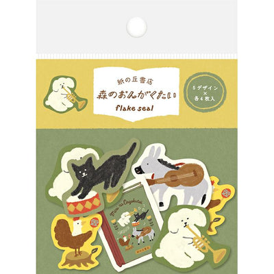 Furukawashiko Paper Hill Bookstore Sticker Flakes - Band QSA163