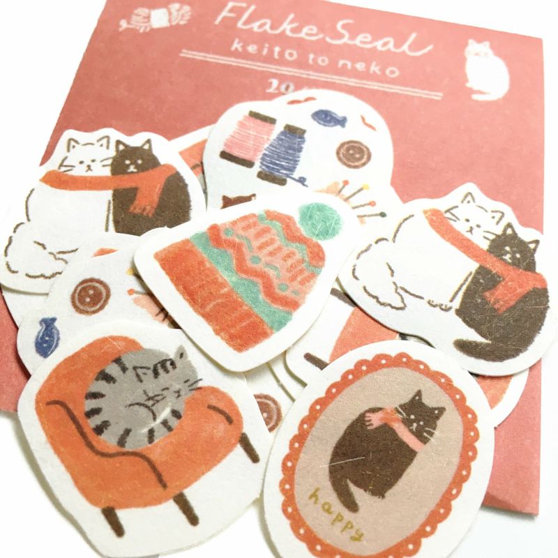 Furukawashiko Winter Limited Edition Sticker Falkes - Cat and Yarn QSA172