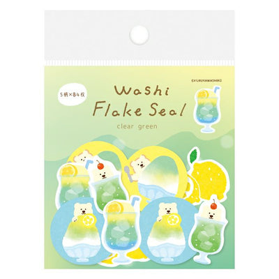 Furukawashiko Summer Limited Edition Sticker Flakes - Clear Green QSA202