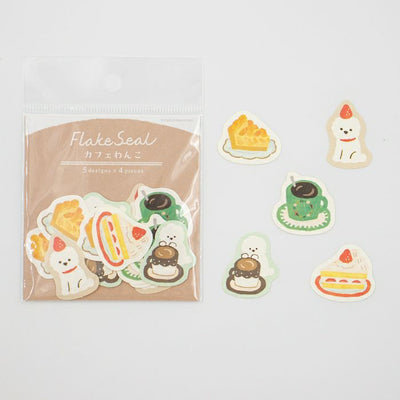 Furukawashiko Winter Limited Edition Sticker Flakes - Dog Cafe QSA255