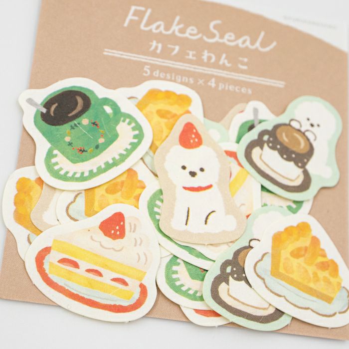 Furukawashiko Winter Limited Edition Sticker Flakes - Dog Cafe QSA255