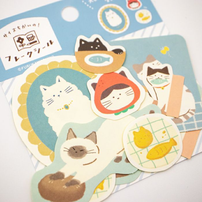 Furukawashiko Sticker Flakes - My Cat QSA261