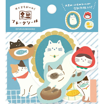 Furukawashiko Sticker Flakes - My Cat QSA261