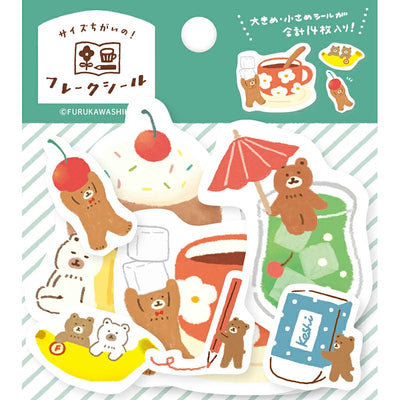 Furukawashiko Sticker Flakes - Helper Bear QSA265