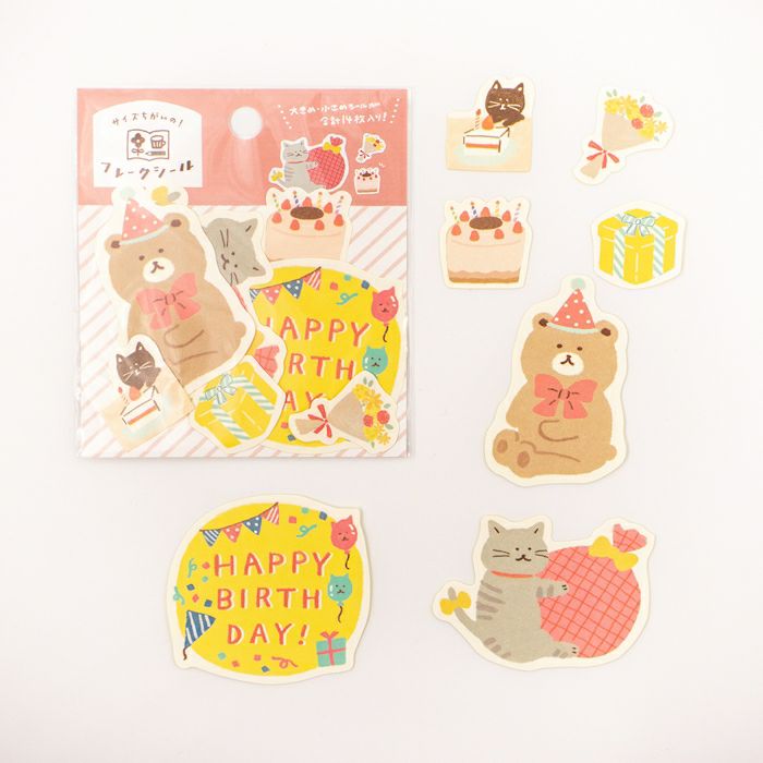 Furukawashiko Sticker Flakes - Birthday Party QSA266