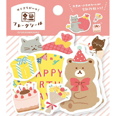 Furukawashiko Sticker Flakes - Birthday Party QSA266