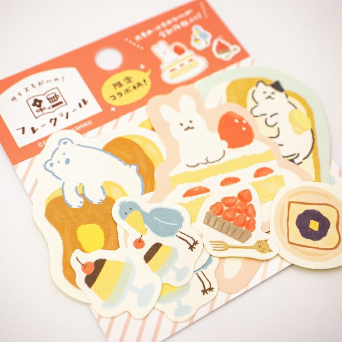 Furukawashiko Sticker Flakes - Foodie Animals QSA268