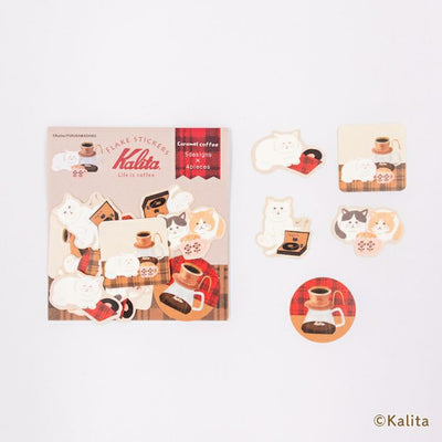 Furukawashiko x Kalita Life is Coffee Sticker Flakes - Caramel Coffee QSA315