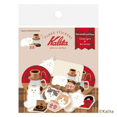 Furukawashiko x Kalita Life is Coffee Sticker Flakes - Caramel Coffee QSA315