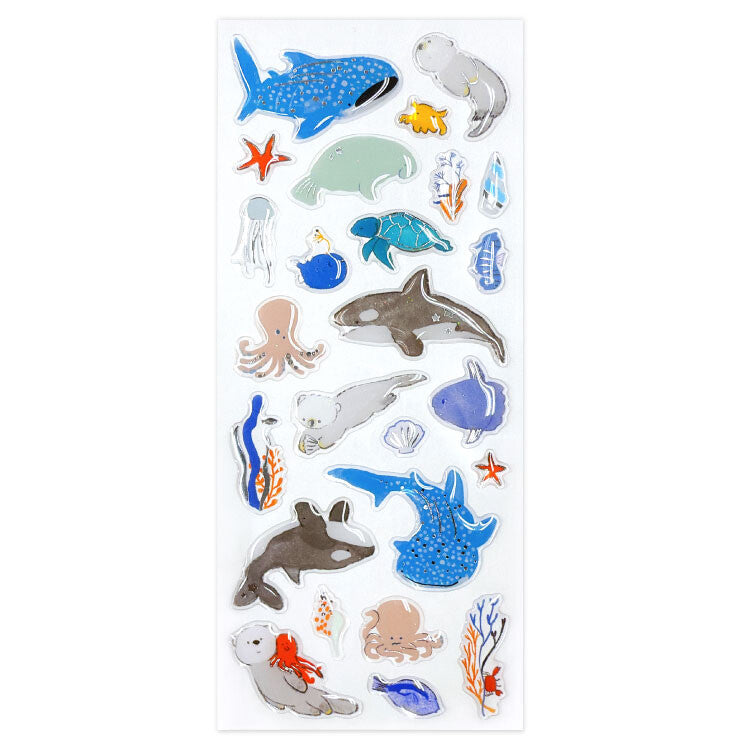 Active Corporation x Momoro Epoxy Sticker - Sea Animals ST-618s