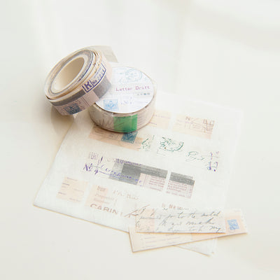 MU Shape Tear Washi Tape #1 - Letter Drift SWT-001