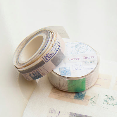  MU Shape Tear Washi Tape #1 - Letter Drift SWT-001