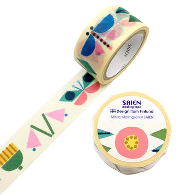 SAIEN x Mirva Malmgren Washi Tape - Geometric Garden TR4060