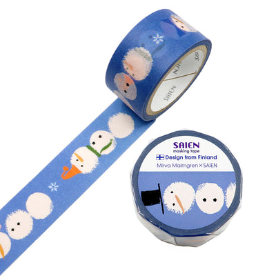 SAIEN x Mirva Malmgren Washi Tape - Snowmen TR4061