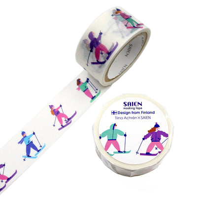 SAIEN x Tiina Achrén Washi Tape - Skiing TR4063