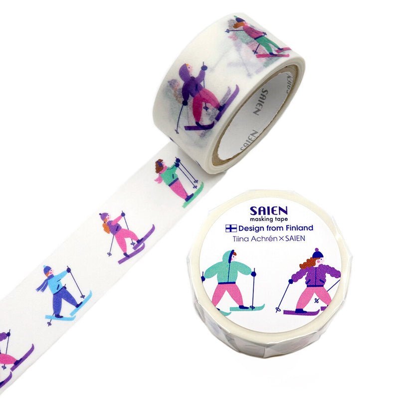SAIEN x Tiina Achrén Washi Tape - Skiing TR4063