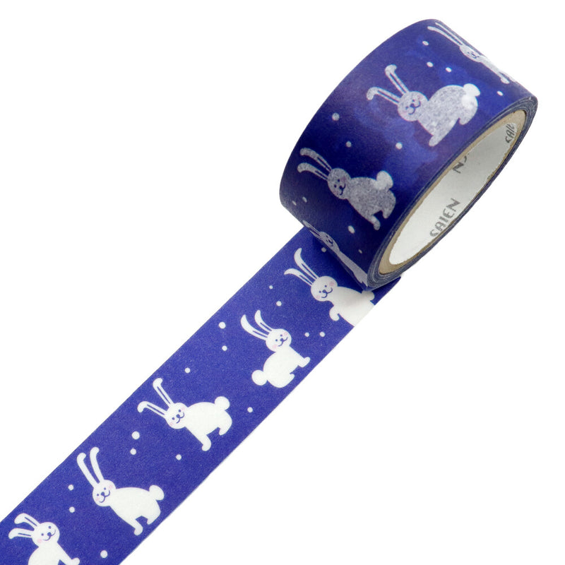SAIEN x Tiina Achrén Washi Tape - Winter Rabbits TR4066