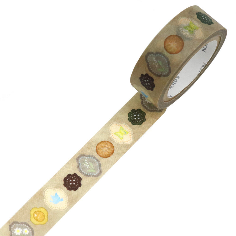 SAIEN Washi Tape Set - Antique Button UR2034