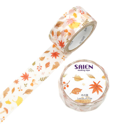 SAIEN Washi Tape - Leaves of Tree UR4082