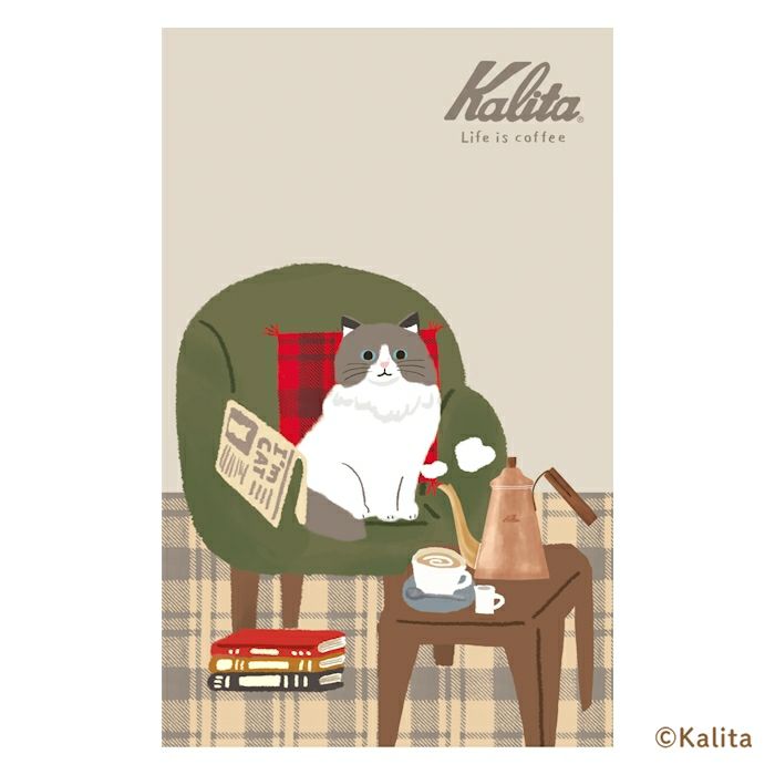 Furukawashiko x Kalita Life is Coffee Saddle Stitch Notebook - White Coffee XH31