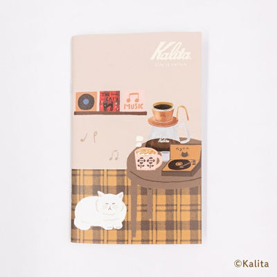 Furukawashiko x Kalita Life is Coffee Saddle Stitch Notebook - Caramel Coffee XH32