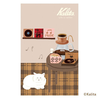 Furukawashiko x Kalita Life is Coffee Saddle Stitch Notebook - Caramel Coffee XH32