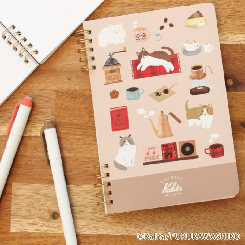 Furukawashiko x Kalita Life is Coffee B6 Ring Notebook - B XH35