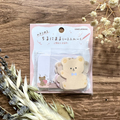 Kamio Chirunimaru Writable Sticker Flakes - Bear 210622