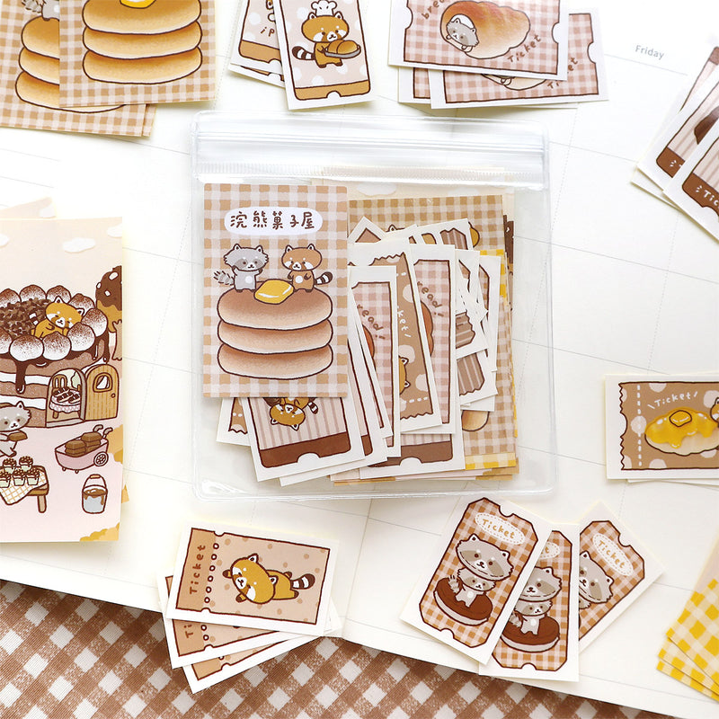 Raccoon House - Bakery Ticket Sticker Pack