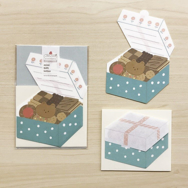 Papier Platz x Mizutama CAKE SHOP Mini Gift Letter Set - Cookie 35-055