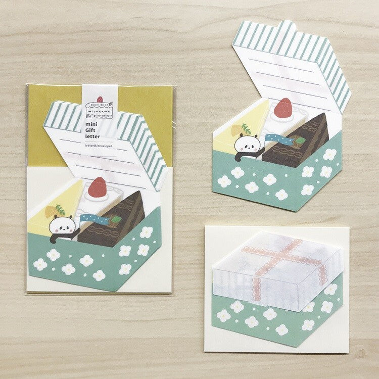 Papier Platz x Mizutama CAKE SHOP Mini Gift Letter Set - Sliced Cake 35-056