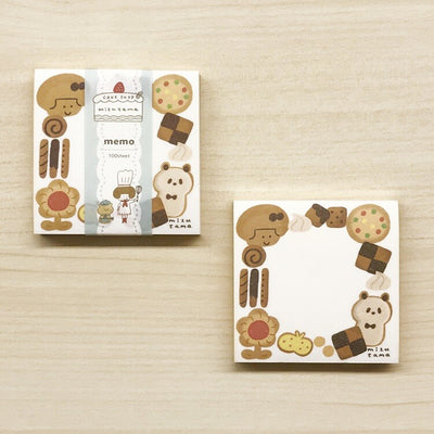 Papier Platz x Mizutama CAKE SHOP Memo Pad - Cookie 35-446