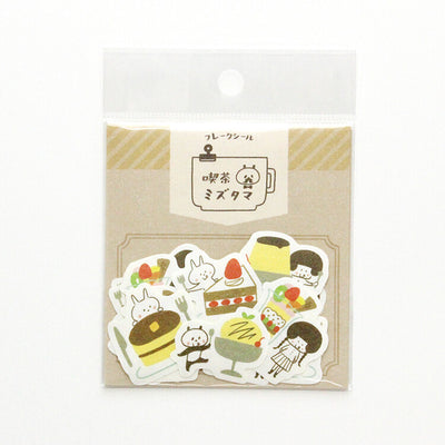 Papier Platz mizutama washi sticker flakes - Cafe dessert 35-671