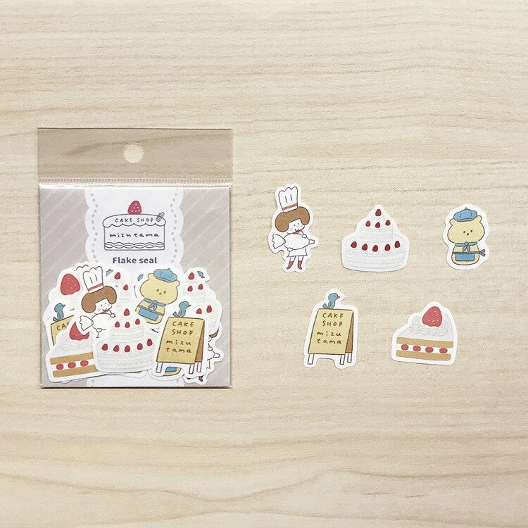 Papier Platz x Mizutama CAKE SHOP Sticker Flakes - Cake Shop 35-679