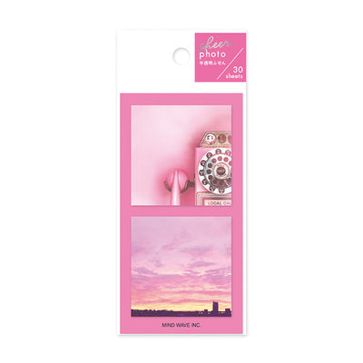 Mind Wave sheer photo sticky notes - Pink 57685