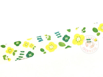 Papier Platz kurogoma - Flower and leaf washi tape 37-871