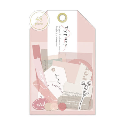 Qlia Typory Sticker Flakes - Pink 71013