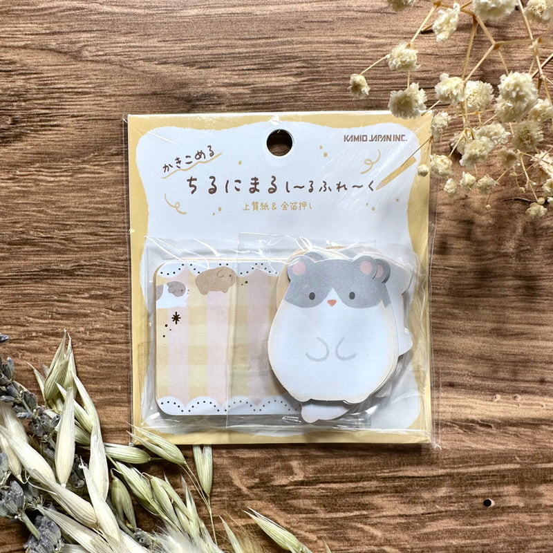 Kamio Chirunimaru Writable Sticker Flakes - Hamster 210621