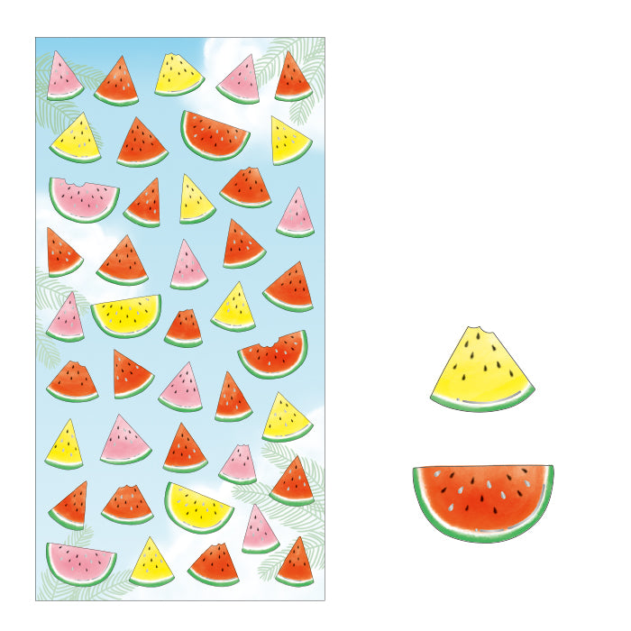 Mind Wave Summer selection - Watermelon silver foil sticker 80410