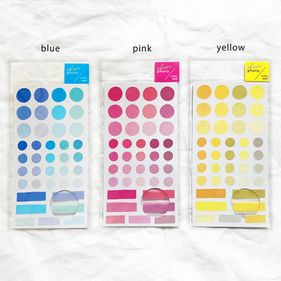 Mind Wave sheer photo color sticker - Blue