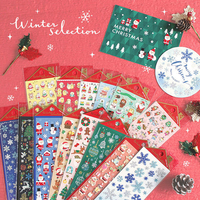 Mind Wave Winter Selection - Cheerful Santa Gold Foil Sticker