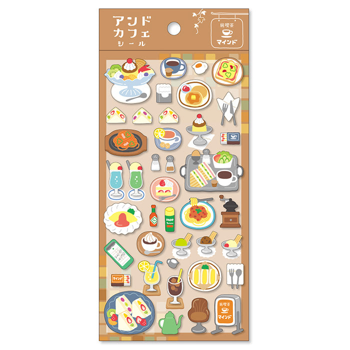 Mind Wave cafe sticker - Japanese cafe 80897