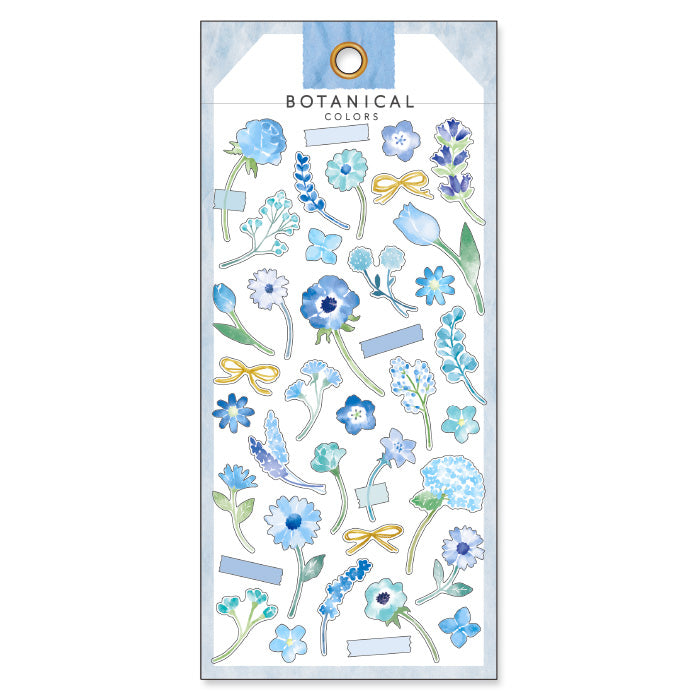 Mind Wave botanical colors clear sticker - Blue 80917