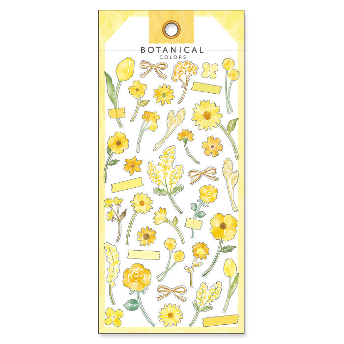 Mind Wave botanical colors clear sticker - Yellow 80918