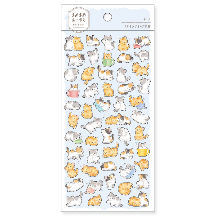 Mind Wave animal mini washi sticker - Cat 80942